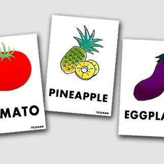 ７月の目標 英語でいろいろな「野菜と果物」を言えるようになる