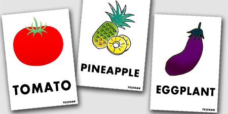 ７月の目標 英語でいろいろな「野菜と果物」を言えるようになる