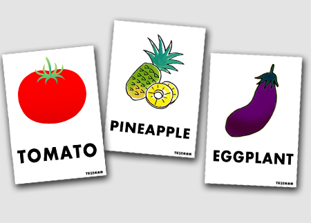 ７月の目標 英語でいろいろな「野菜と果物」を言えるようになる