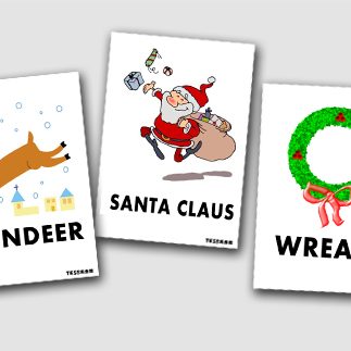 12月の目標　「クリスマスに関する言葉」を 英語で言えるようになる